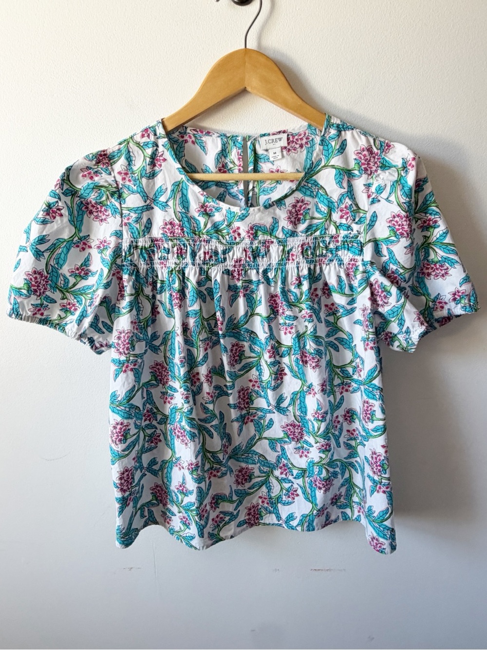 J. Crew Factory Puff Sleve Top.